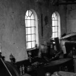 Historische Fenster im ehemaligen Sägewerk Müller, die restauriert in der neuen Umhausung zur gegebener Zeit eingebaut werden