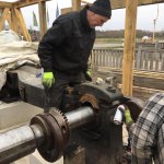 "Hochzeitsvorbereitung" - Vorbereitung der  Schwungradmontage am 02.03.2019