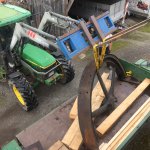 Verladung und &Uuml;berf&uuml;hrung der Dampfmaschine zum Betrieb von Jens Lachmann, Loger Landstra&szlig;e 5, L&uuml;chow (Wendland)