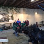 2012 &ndash; 2017 Lagerung und Pflege der Dampfmaschine in Reetze bei Siegfried Treichel in dessen Maschinenhalle
