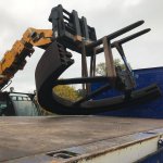 Verladung und &Uuml;berf&uuml;hrung der Dampfmaschine zum Betrieb von Jens Lachmann, Loger Landstra&szlig;e 5, L&uuml;chow (Wendland)